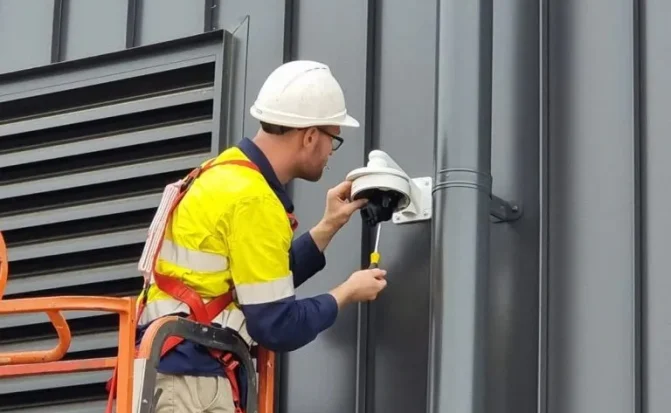 Outdoor Camera Installation Crew